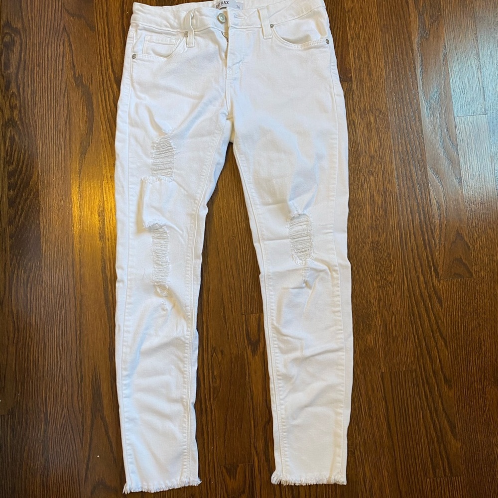 Just Black white jeans